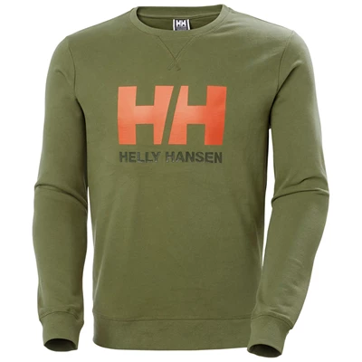 Helly Hansen Hh Logo Crew Sweat Sweatshirts Herre Grøn | 21904HMJR