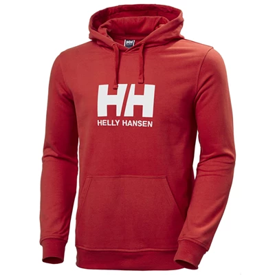 Helly Hansen Hh Logo Hætte Sweatshirts Herre Rød | 84307EIMP