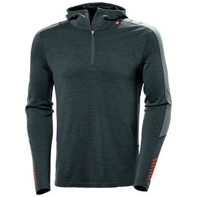 Helly Hansen Lifa Merino Lette Hætte Sweatshirts Herre Grå | 61380QYKI