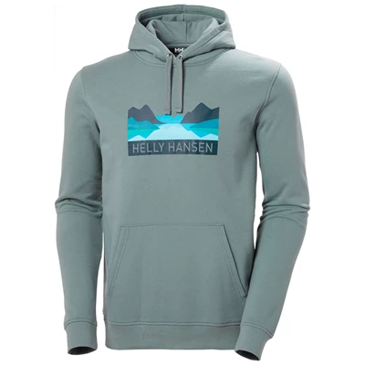 Helly Hansen Nord Graphic Pull Over Hætte Sweatshirts Herre Grå | 05318INFA