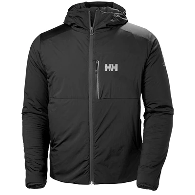 Helly Hansen Odin Stretch Hætte Isolerede Jakker Herre Sort | 03951WOUZ