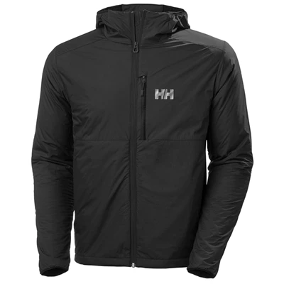 Helly Hansen Odin Stretch Hætte Light Isolerede Jakker Herre Sort | 34659TPQN