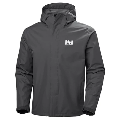 Helly Hansen Seven J Regnjakker Herre Grå | 02534USWZ