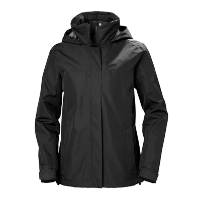 Helly Hansen W Aden Regnfrakker Dame Sort | 21604HRDU