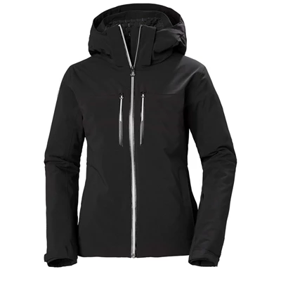 Helly Hansen W Alphelia Lifaloft Insulated Skijakker Dame Sort | 03956WJHK