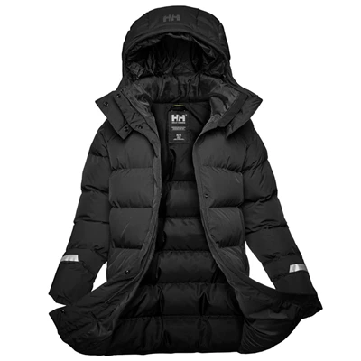 Helly Hansen W Aspire Puffy Parka Jakker Dame Sort | 38459ANPK