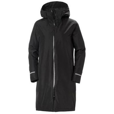 Helly Hansen W Aspire Rain Parka Jakker Dame Sort | 89417ESRD