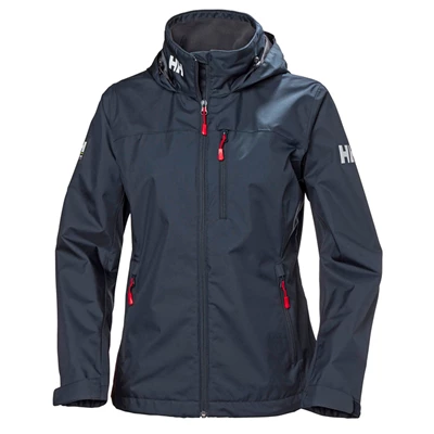 Helly Hansen W Crew Hætte Casual Jakker Dame Mørkeblå | 69173GEBC