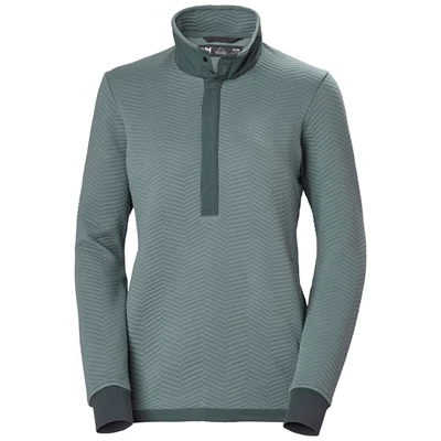 Helly Hansen W Lillo Snap Pullover Trøjer Dame Grå | 30297LRPI