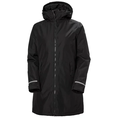 Helly Hansen W Lisburn Insulated Parka Jakker Dame Sort | 32051POJA