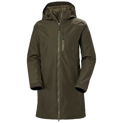 Helly Hansen W Long Belfast Vinter Parka Jakker Dame Grå | 04783PZAV