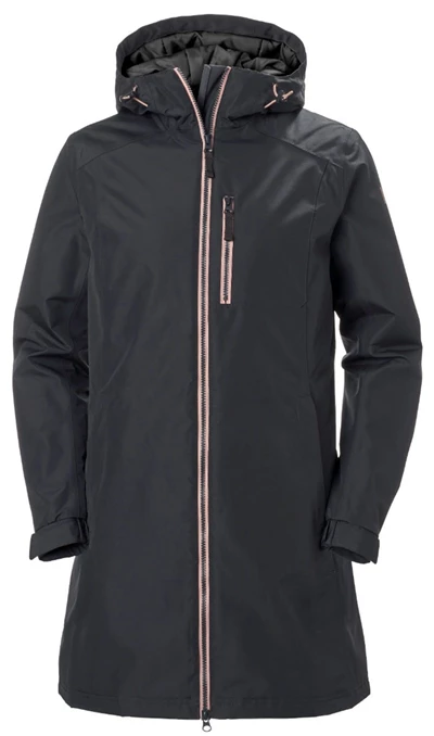 Helly Hansen W Long Belfast Vinter Parka Jakker Dame Grå | 92630IFKB