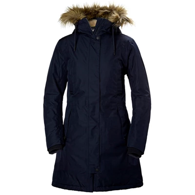 Helly Hansen W Mayen Parka Jakker Dame Mørkeblå | 03469KCLB