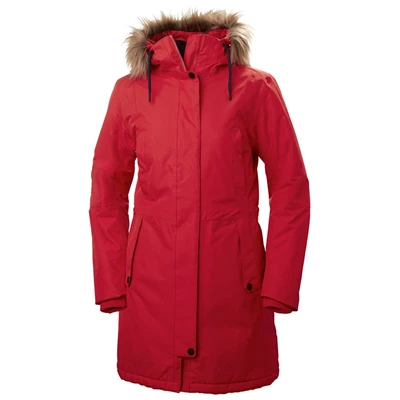 Helly Hansen W Mayen Parka Jakker Dame Rød | 25719DSGN