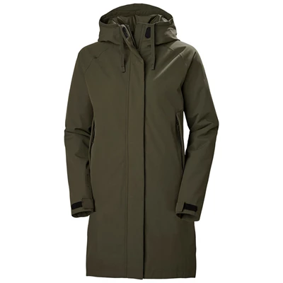 Helly Hansen W Mono Materialer Insulated Rain Parka Jakker Dame Grå | 46028JVMQ