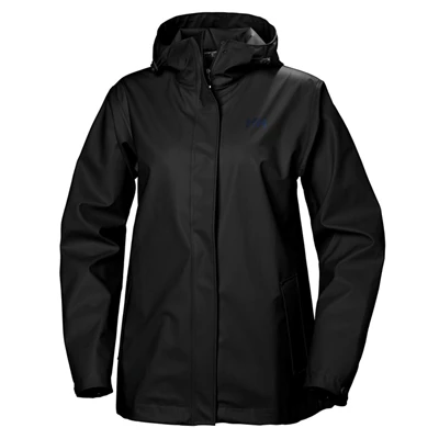 Helly Hansen W Moss Regnjakker Dame Sort | 50261VATS