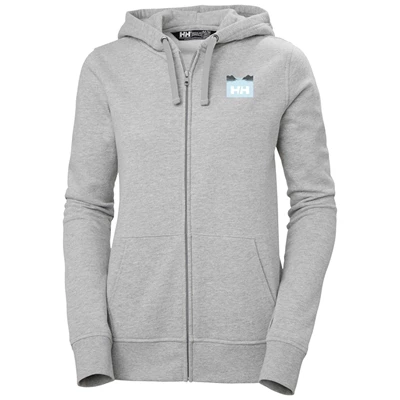 Helly Hansen W Nord Graphic Fzhooded Skjorte Dame Grå | 78913RDQV