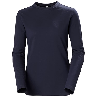 Helly Hansen W North Sea Long Sleeve Skjorte Dame Mørkeblå | 59671CULM