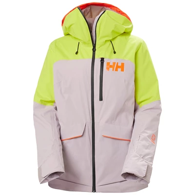 Helly Hansen W Powchaser Lifaloft Insulated Skijakker Dame Grå | 91732PTMK