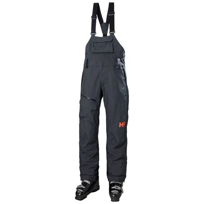 Helly Hansen W Powderqueen Bib Skibukser Dame Grå | 84762BJHO