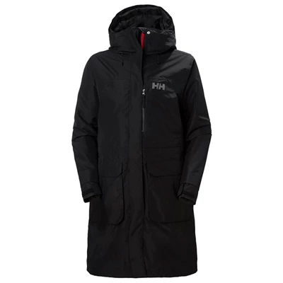 Helly Hansen W Rigging Parka Jakker Dame Sort | 21385PKZX