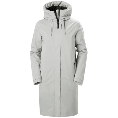 Helly Hansen W Victoria Insulated Rain Parka Jakker Dame Grå | 59614DMTU