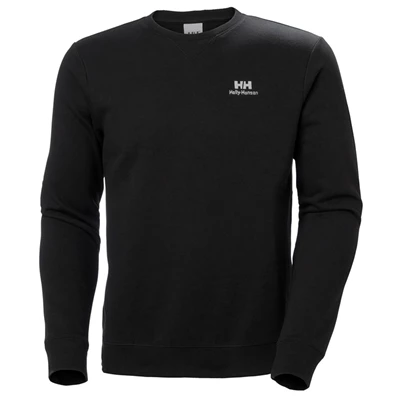 Helly Hansen Yu Crew Sweatshirts Herre Sort | 96278OINM